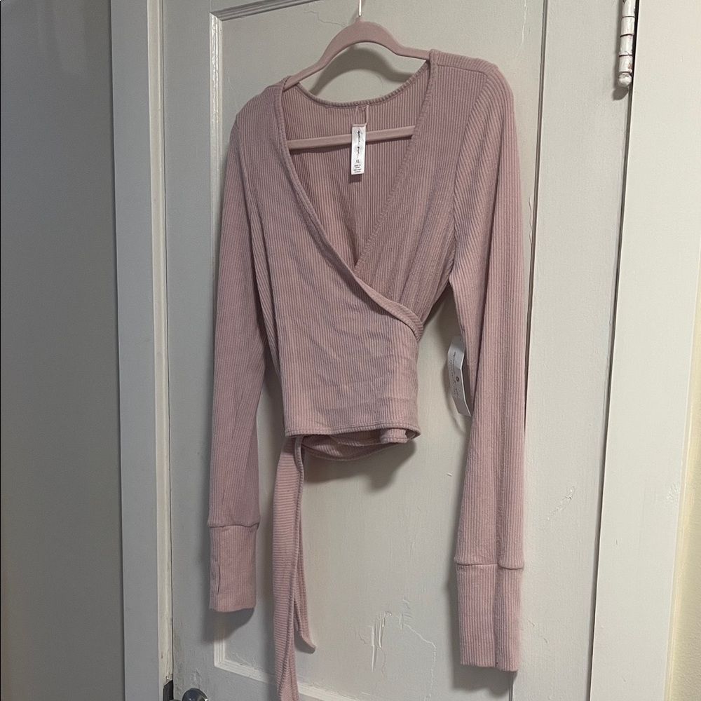 Ballet Balletcore Pink Wrap Top